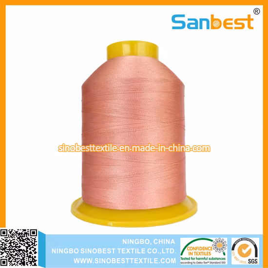 120d/2 4000m 100% Trilobal Polyester Embroidery Thread for Machine Embroidery