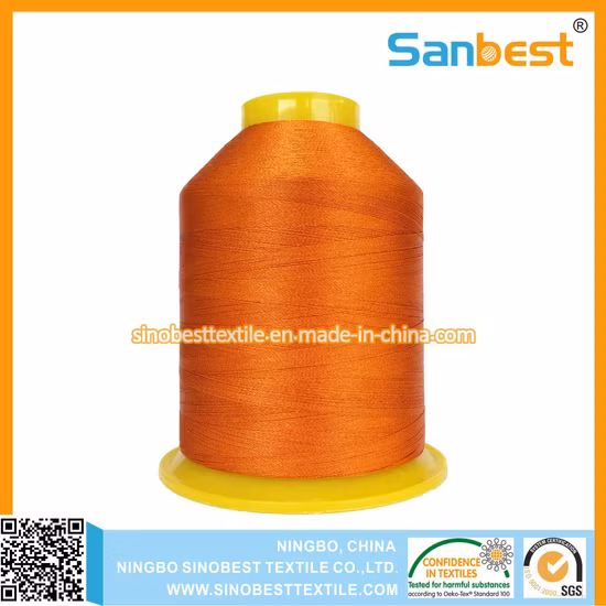 120d/2 4000m 100% Trilobal Polyester Embroidery Thread for Machine Embroidery